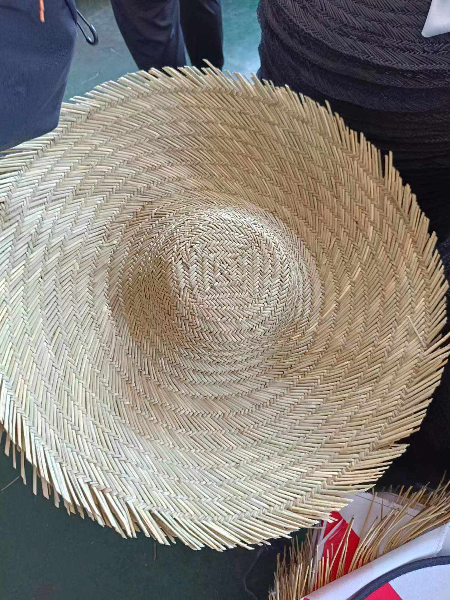 Wide-Brimmed Straw Hat